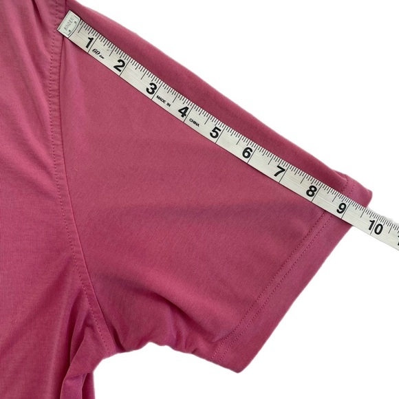 Peter Millar Mens Golf Polo Shirt Size M Pink Polyester Short Preppy Casual - Picture 16 of 16